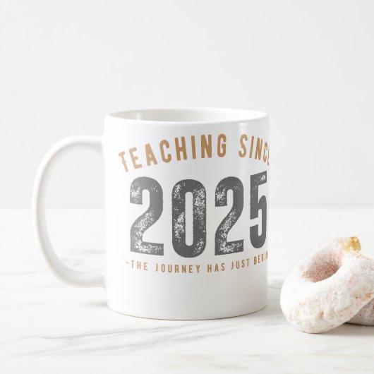 Teacher Mug | Teaching Since 2025 (Avec donut)