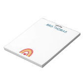 Teacher Notepad – A Note from Rainbow Design Notitieblok (Gedraaid)