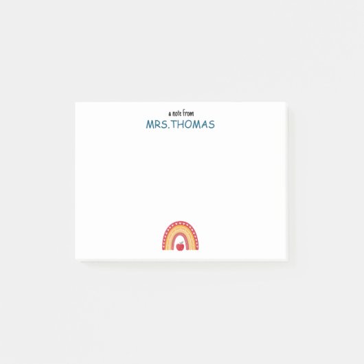 Teacher Notes – Personalized Rainbow Desig (Voorkant)