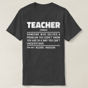 Teacher Noun Definition Instructor Inspirerend T-shirt