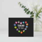 Teacher of Tiny Humans Kindergarten Preschool Briefkaart (Staand voorkant)