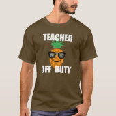 Teacher Off Duty Design - T-shirt foncé de base (Devant)