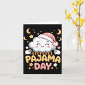 Teacher Pajama Day Shirt, Funny Cloud Sleever Scho Kaart (Gele Bloem)