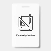 Teacher Photo ID Badge – School Staff - Green (Arrière)