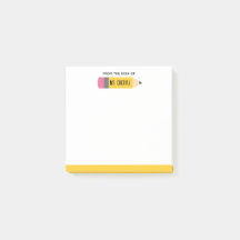 Teacher Post It Notes - Potlood gepersonaliseerd