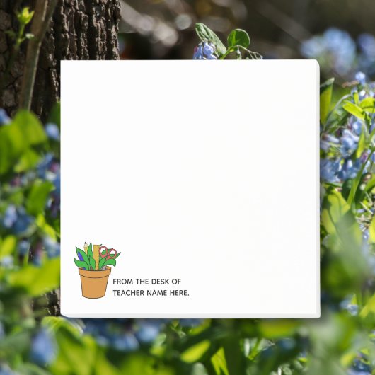 Teacher Post-It Notes with Name Personalization
