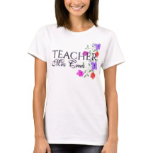 Teacher Pretty Watercolor Floral Custom 