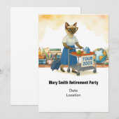 Teacher  retirement 2025 for cat lovers kaart (Voorkant / Achterkant)