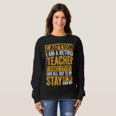 Teacher Retirement Apparel Retired Teacher for Men Trui (Voorkant volledig)