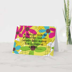 Teacher Retirement Card Henry Adams Quote Kaart