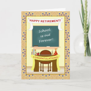 Teacher Retirement Classroom Kaart