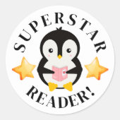 Teacher Rewards Sticker Superstar Reader (Voorkant)