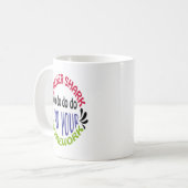 Teacher Shark Do Do Do Do Do - Coffee Mug Koffiemok (Voorkant links)