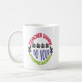 Teacher Shark Do Do Do Do Do - Coffee Mug Koffiemok (Links)
