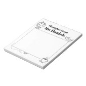 Teacher Simple Design Notitieblok Gedachten (Gedraaid)