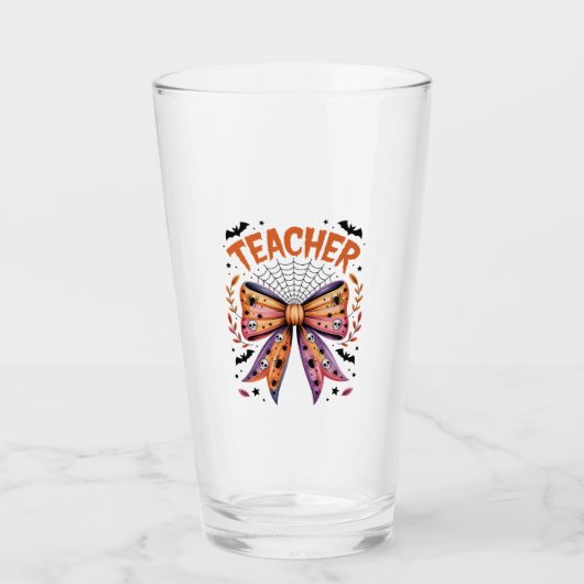 Teacher Spooky Halloween Glas (Voorkant)
