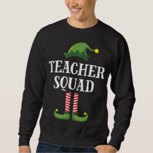 Teacher Squad Elf Matching Groep Kerstschool Trui