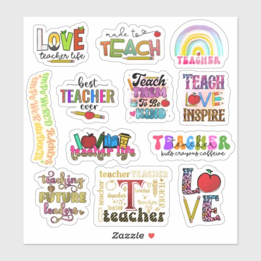 Teacher Stickers (Vel)
