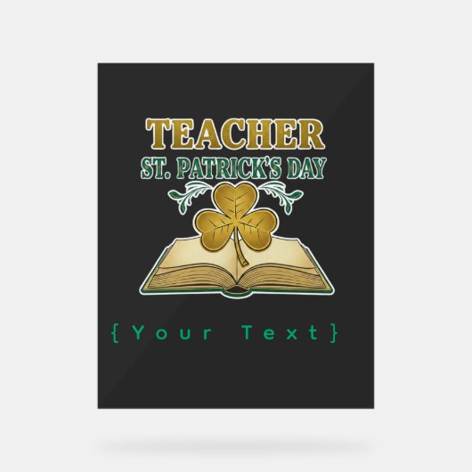 Teacher & Student Class of 2026 - Knowledge is Lig Acryl Bord (Voorkant)