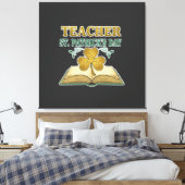 Teacher & Student Class of 2026 - Knowledge is Lig Canvas Afdruk (Insitu (Slaapkamer))