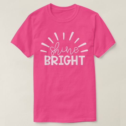 Teacher Student Testing Exam Motivation Shine Brig T-shirt (Design voorkant)