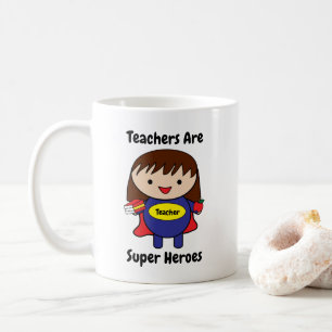 Teacher Super Hero Schattige Personaliseren Koffiemok