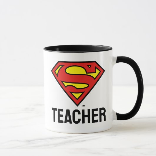 Teacher Superman S-Shield | Superman Logo Mok (Rechts)
