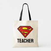 Teacher Superman S-Shield | Superman Logo Tote Bag (Achterkant)