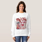 Teacher Sweet Heart Valentine's Sweatshirt (Voorkant volledig)