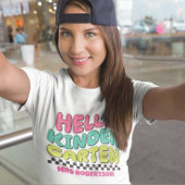 Teacher t-shirt rétro rétro coloré