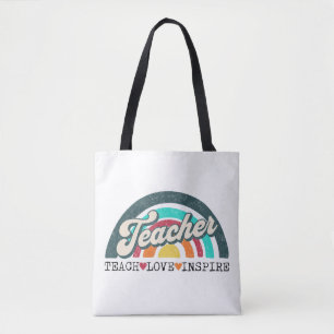 Teacher tekst ontwerp draagtas