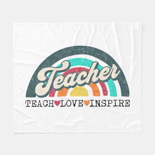 Teacher tekst ontwerp fleece deken (Voorkant (Horizontaal))