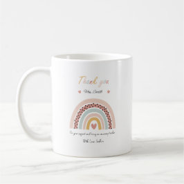 Teacher thank you Rainbow Mug Koffiemok