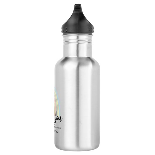 Teacher Thank You Rainbow Waterfles (Rechts)