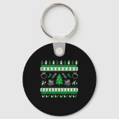 Teacher Ugly Christmas Sweater Instructor Elementa Sleutelhanger (Voorkant)