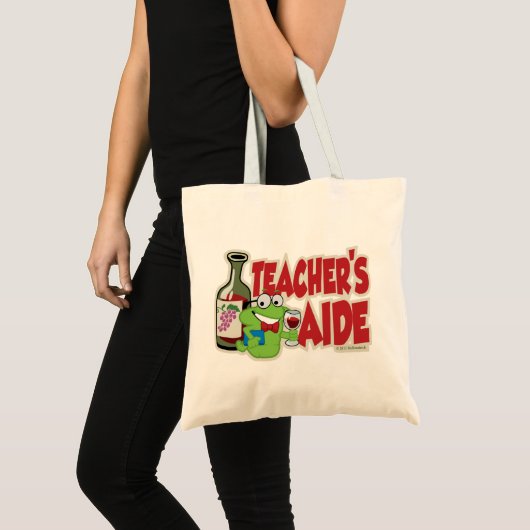 Teacherassistent (wijn) tote bag (Voorkant (product))
