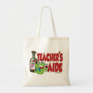 Teacherassistent (wijn) tote bag