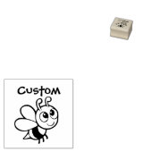 Teacher's aanpasbare stempel - Cartoon Bee (Gestempeld)