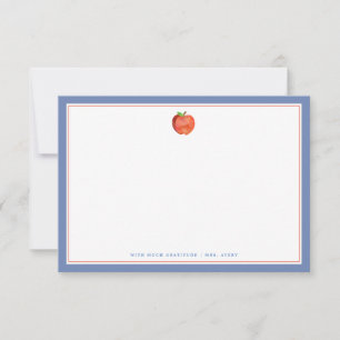 Teachers Apple Carte de correspondance simple