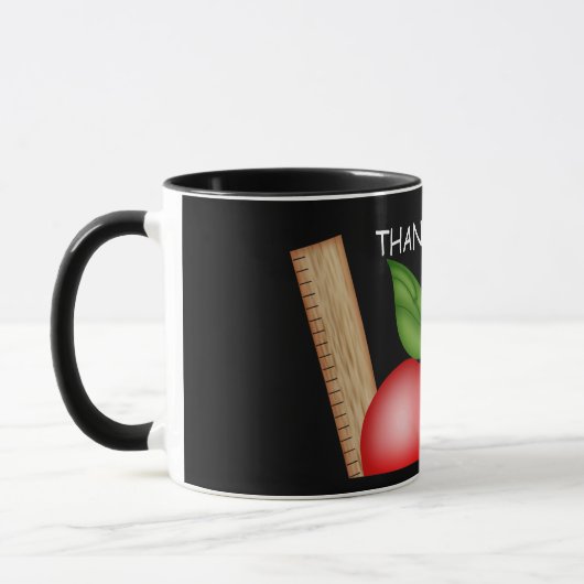 Teacher's Apple Custom Blackboard Mug (Gauche)