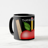 Teacher's Apple Custom Blackboard Mug (Devant gauche)