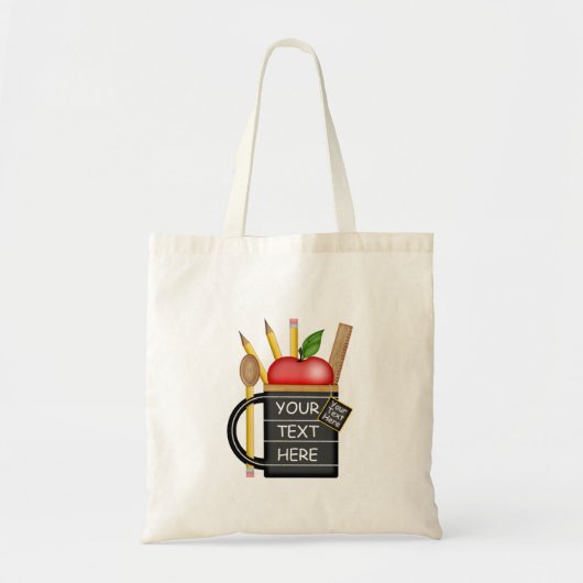 Teacher's Apple Mok Custom Tas (Voorkant)