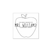 Teacher's Classroom Library Apple Rubberstempel (Afrduk)