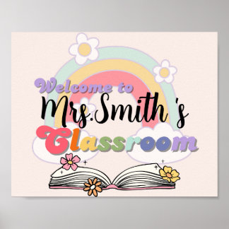 Teacher's Classroom Welcome Sign Poster