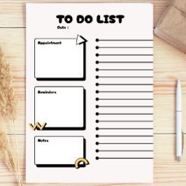 Teacher's Cute Gift , modern to do list planner Post-it® Notes