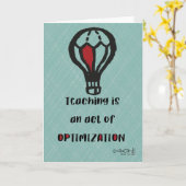 Teacher's Day Appreciation Simple Design Kaart (Gele Bloem)