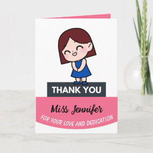 Teacher's Day Kaart, gepersonaliseerde waardering Aankondiging