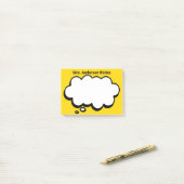 Teacher's Gepersonaliseerde denkbubbel Post-it® Notes (Op bureau)