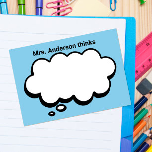 Teacher's Gepersonaliseerde denkbubbel Post-it® Notes