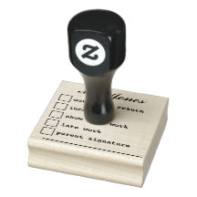 "Teacher's Notes" Rubberen stempel